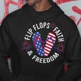 Flip Flops Faith And Freedom Hoodie Funny Gifts