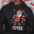 Floss Like A Boss | Funny Dancing Santa Dancing Funny Gifts Hoodie Unique Gifts