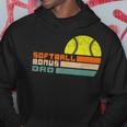 For Mens Softball Bonus Dad From Stepdaughter Stepson Son Hoodie Funny Gifts