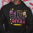 Fourth 4Th Grade Diva Cute First Day Of School Girls Kids Hoodie Funny Gifts