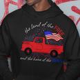 Fourth Of July Patriotic Classic Pickup Truck American Flag Hoodie Unique Gifts