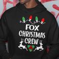 Fox Name Gift Christmas Crew Fox Hoodie Funny Gifts