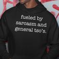 Fueled By Sarcasm And General Tsos Funny Chinese Food Lover Hoodie Unique Gifts