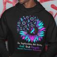 Fun In September We Wear Teal And Purple Suicide Preventions Hoodie Unique Gifts