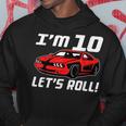 Funny 10Th Birthday Gift Race Car Driver Boys 10 Years Old Driver Funny Gifts Hoodie Unique Gifts