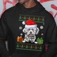 Dog Lovers Lhasa Apso Santa Hat Ugly Christmas Sweater Hoodie Unique Gifts