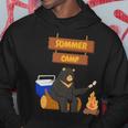 Funny Gifts For Summer Sleepaway Overnight Camp Fire Bear Hoodie Unique Gifts