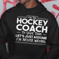 Funny Hockey Coach Hockey Hockey Funny Gifts Hoodie Unique Gifts