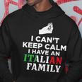 Funny Italy Flag Gifts I Cant Keep Calm Im Italian Hoodie Unique Gifts