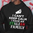 Funny Italy Flag Gifts I Cant Keep Calm Im Italian Hoodie Unique Gifts