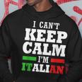 Funny Italy I Cant Keep Calm Im Italian Hoodie Unique Gifts