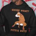 Pitbull I Guess What Pittie Butt I Dog Lover Pitbull Hoodie Unique Gifts