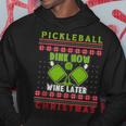 Ugly Christmas Sweater Kitchen Ace Pickleball Player Hoodie Unique Gifts