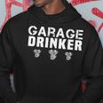 Funny Vintage Garage Drinker Retro Drinker Humor Fathers Day Humor Funny Gifts Hoodie Unique Gifts