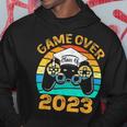 Game Over Class Of 2024 Video Games Vintage Graduation Gamer Hoodie Unique Gifts