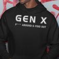 Gen X F--- Around & Find Out Funny Humor Generation X Retro Hoodie Unique Gifts