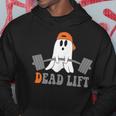 Ghost Dead Lift Halloween Ghost Gym Graphic Pocket Hoodie Unique Gifts