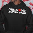 Girls Love My Autism Swag Funny Autistic Boy Gifts Awareness Hoodie Unique Gifts