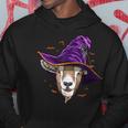 Goat Witch Hat Funny Halloween Goat Lover Whisperer Hoodie Unique Gifts