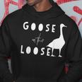 Goose Funny Goose On The Loose Hoodie Unique Gifts