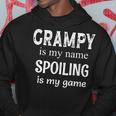 Grampy Is My Name Spoiling Is My Game Grandfather Grandpa Hoodie Funny Gifts