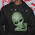 Green Alien Disclosure Realistic Grey Alien Believer Sci-Fi Hoodie Unique Gifts