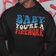 Groovy Baby Youre A Firework 4Th Of July American Flag Hoodie Unique Gifts