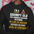 Grumpy Old 2Nd Armored Division Veteran Funny Veterans Day Hoodie Unique Gifts