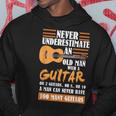 Guitar Dad Gift | Never Underestimate An Old Man With Guitar Gift For Mens Hoodie Funny Gifts