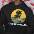 Gulf Shores Alabama Retro Vintage Palm Tree Beach Hoodie Unique Gifts