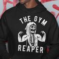 Gym Reaper Halloween Costume Skeleton Fitness Workout Hoodie Funny Gifts