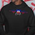 Haiti Heritage Roots Proud Heartbeat Haitian Flag Pride Hoodie Funny Gifts