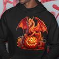 Halloween Dragon Guardian Of The Pumpkin Autumn Silhouette Hoodie Unique Gifts