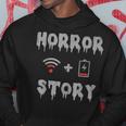 Halloween Horror Story Low Battery No Wifi Graphic Halloween Hoodie Unique Gifts