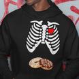 Halloween Pregnancy Dad Donut Baby Pregnant Skeleton Costume Hoodie Unique Gifts