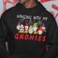 Hanging With My Gnomies Christmas Costume Halloween Gnomes Hoodie Funny Gifts