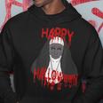 Happy Halloween Scary Nun Costume Cosplay Horror Gift Bloody Hoodie Unique Gifts