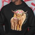 Highland Cattle Lover Cow Calf Farm Love One Another Cute Hoodie Unique Gifts