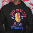 Hot Dog Im Just Here For The Wieners Funny Fourth Of July Hoodie Unique Gifts