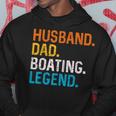 Husband Dad Boating Legend Funny Sail Boat Captain Father Gift For Mens Hoodie Unique Gifts