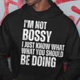 I Am Not Bossy I Just Know What You Should Be Doing Retro Hoodie Unique Gifts