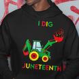 I Dig Junenth Fists Tractor Funny Toddler Boys Hoodie Unique Gifts
