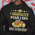 I Graduated Can I Go Back To Bed Now Funny Graduation Dog Hoodie Unique Gifts