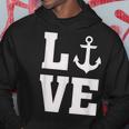 I Love Anchors - Anchor Nautical Boat Beach Ocean Lover Hoodie Unique Gifts