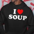 I Love Soup Funny Stew Hot Food Stone Crock Pot Comfort Fan Hoodie Funny Gifts