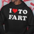 I Love To Fart Men I Heart To Fart Joke Farting Gag Hoodie Unique Gifts