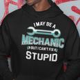 I May Be A Mechanic But I Cant Fix Stupid Funny Hoodie Unique Gifts