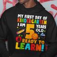 Im 5 Ready To Learn My First Day Of School Kindergarten Kid Hoodie Unique Gifts