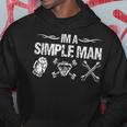 Im A Simple Man Car Mechanic Garage Gift For Mens Mechanic Funny Gifts Funny Gifts Hoodie Unique Gifts