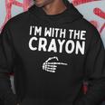 I'm With The Crayon Halloween Costume Matching Couples Hoodie Unique Gifts